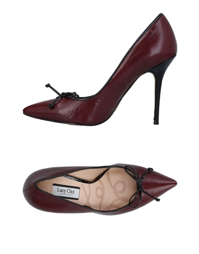 Shop Lucy Choi London In Maroon