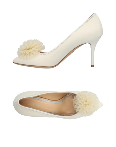 Shop Charlotte Olympia Pump In Ivory