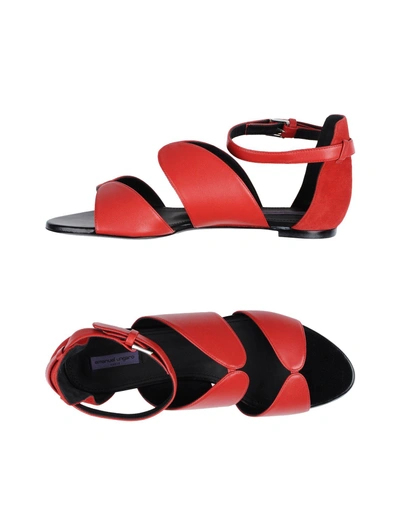 Shop Emanuel Ungaro Sandals In Red