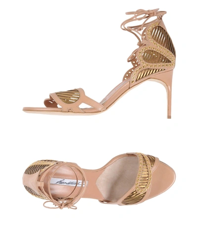 Shop Brian Atwood Sandals In Beige