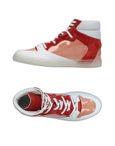 Shop Balenciaga Sneakers In Brick Red