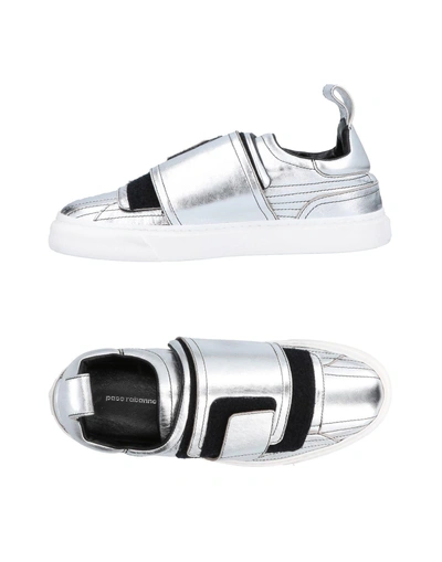 Shop Rabanne Sneakers In Silver