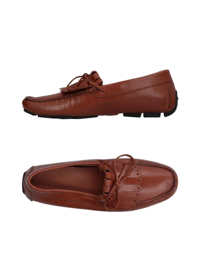 Shop Kiton Loafers In Brown