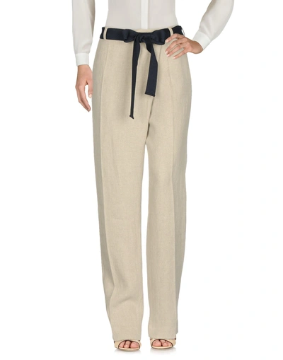 Shop Victoria Beckham Casual Pants In Sand