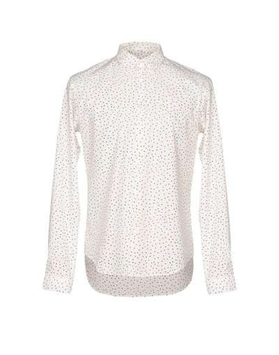 Shop Sandro Patterned Shirt In Ivory