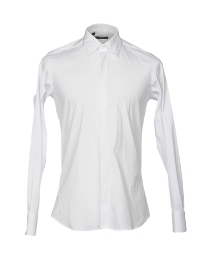 Shop Alessandro Dell'acqua Solid Color Shirt In White