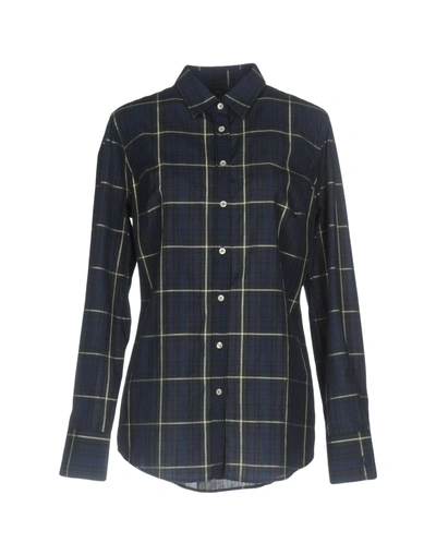 Shop Fred Perry Checked Shirt In Dark Blue