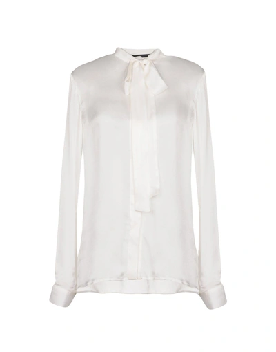 Shop Haider Ackermann Shirts & Blouses With Bow In Ivory