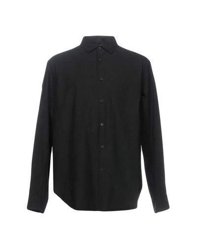 Shop Ziggy Chen Solid Color Shirt In Black