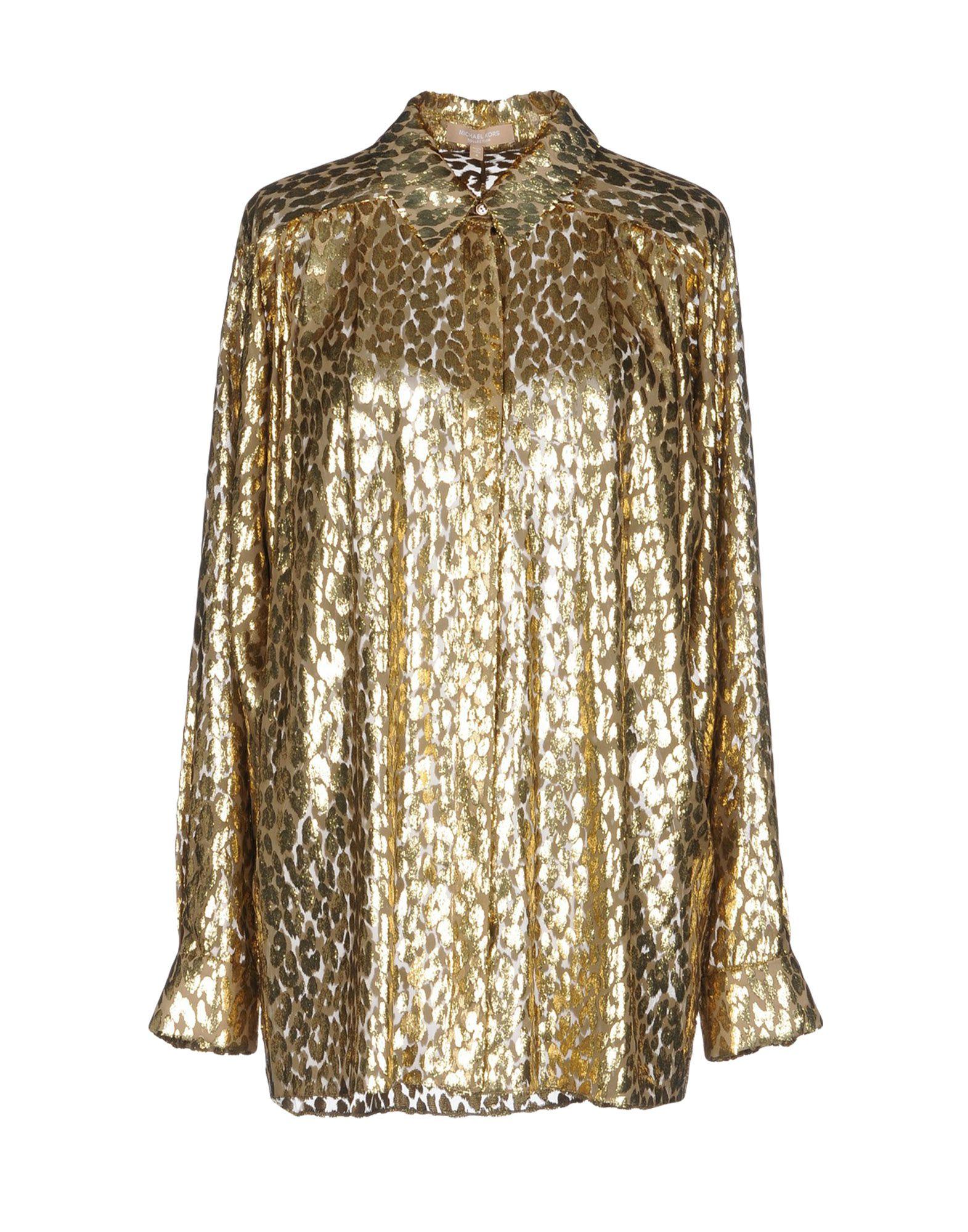 michael kors blouses gold