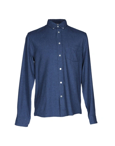 Shop Acne Studios Solid Color Shirt In Blue