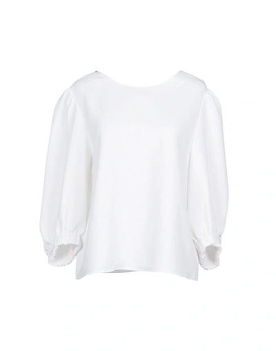 Shop Tibi Blouse In White