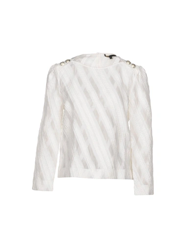 Shop Maje Blouses In Ivory