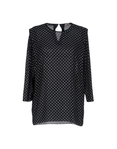 Shop Michael Kors Blouses In Black