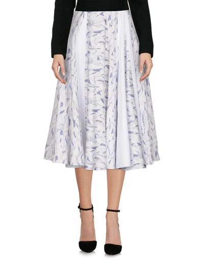 Shop Jil Sander Midi Skirts In Lilac