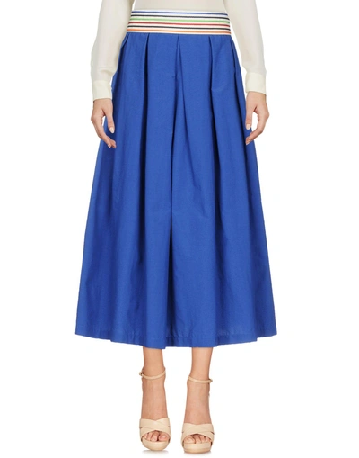 Shop Department 5 3/4 Length Skirts In Blue
