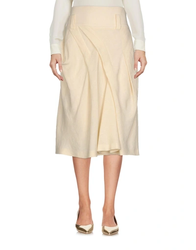 Shop Sonia Rykiel Knee Length Skirt In Beige