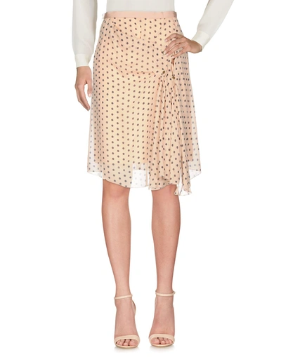 Shop Nina Ricci Knee Length Skirts In Light Pink