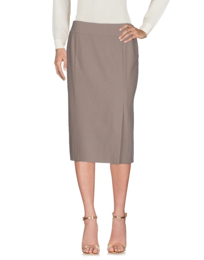 Shop Sonia Rykiel Knee Length Skirt In Khaki
