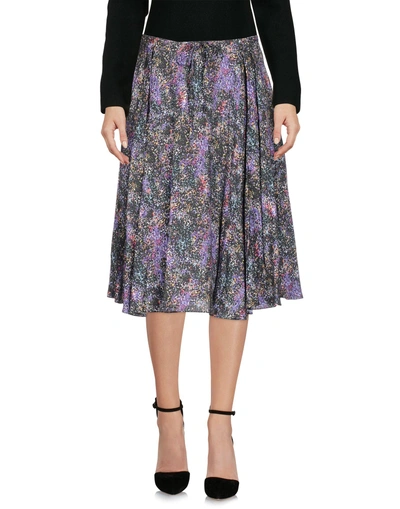 Shop Jil Sander Knee Length Skirt In Purple