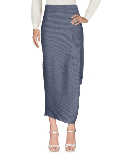 Shop Jw Anderson Maxi Skirts In Grey