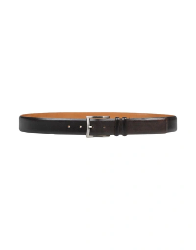 Shop Claudio Orciani Belts In Dark Brown