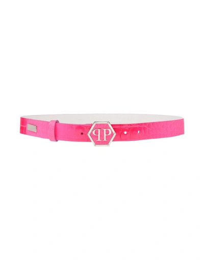 Shop Philipp Plein Regular Belt In Yellow