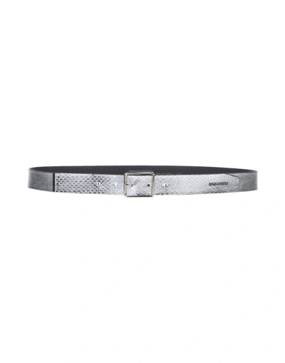 Shop Dsquared2 Belts In Silver
