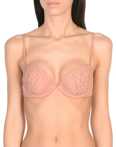 Shop La Perla Bikini Tops In Pale Pink