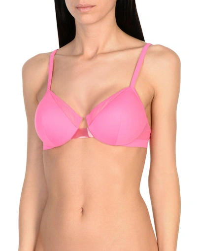 Shop La Perla Bikini Tops In Fuchsia
