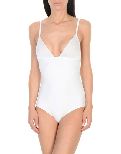 Shop La Perla One-piece Swimsuits In White