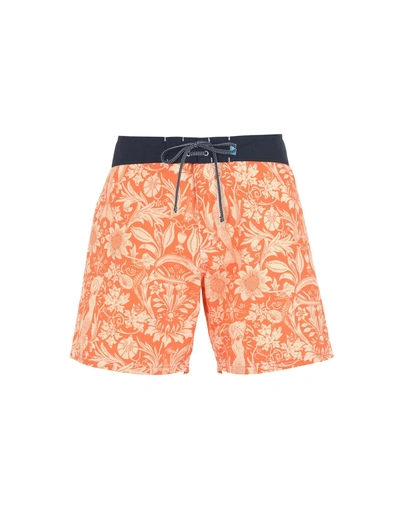 Shop Riz Boardshorts Swim Shorts In Orange