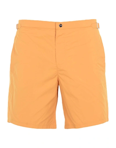 Shop La Perla Swim Shorts In Orange