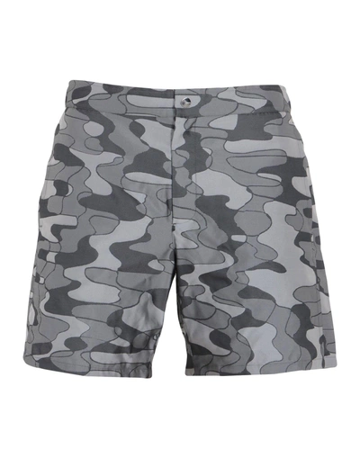 Shop La Perla Swim Trunks In Lead