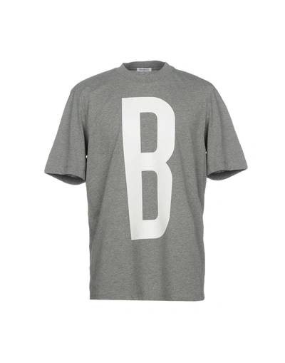 Shop Bikkembergs T-shirts In Grey