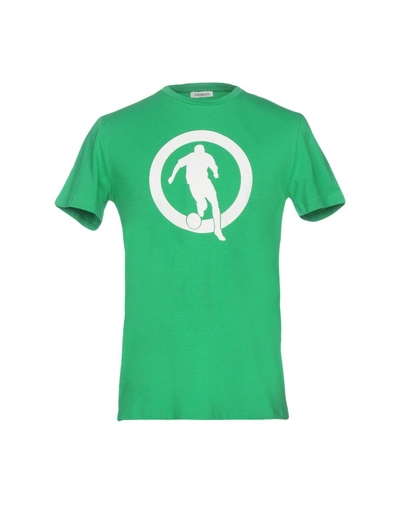 Shop Bikkembergs T-shirts In Green