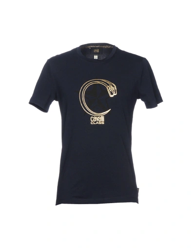 Shop Class Roberto Cavalli T-shirts In Dark Blue
