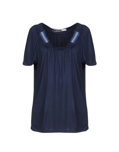 Shop Sportmax Code T-shirt In Dark Blue