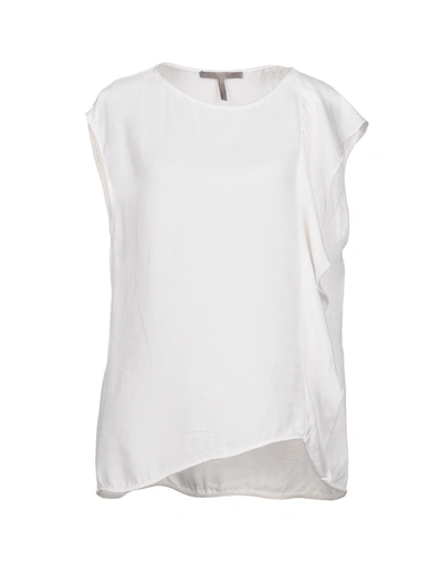 Shop Halston Heritage Tops In Ivory
