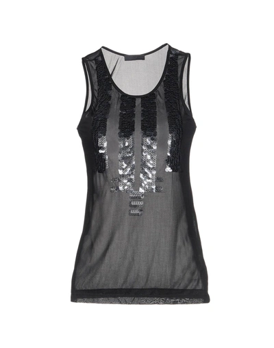 Shop Karl Lagerfeld Top In Black