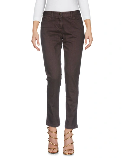 Shop Brooks Brothers Jeans In Dark Brown