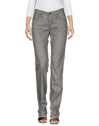Shop Fay Denim Pants In Grey