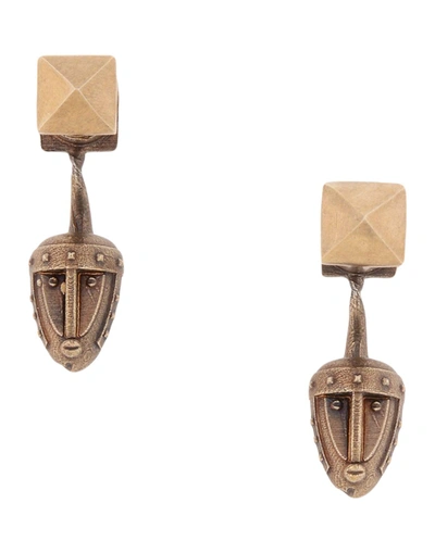 Shop Valentino Earrings In Bronze