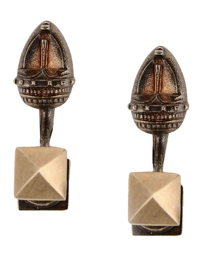 Shop Valentino Earrings In Bronze