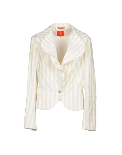 Shop Vivienne Westwood Red Label Blazer In Beige