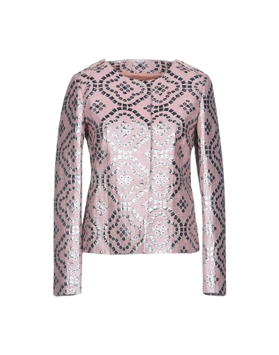 Shop Red Valentino Blazers In Pastel Pink