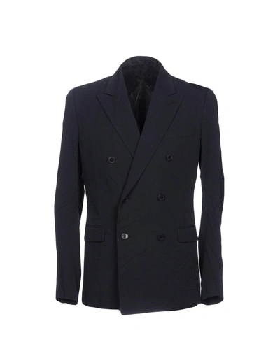Shop Valentino Garavani Man Blazer Midnight Blue Size 36 Virgin Wool, Viscose