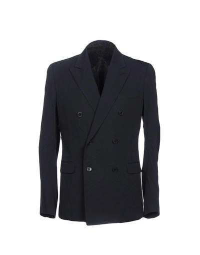 Shop Valentino Garavani Man Blazer Midnight Blue Size 38 Virgin Wool, Viscose