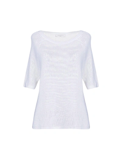 Shop Sandro Sweater In White