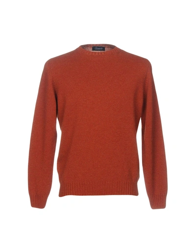 Shop Drumohr Sweaters In Brick Red